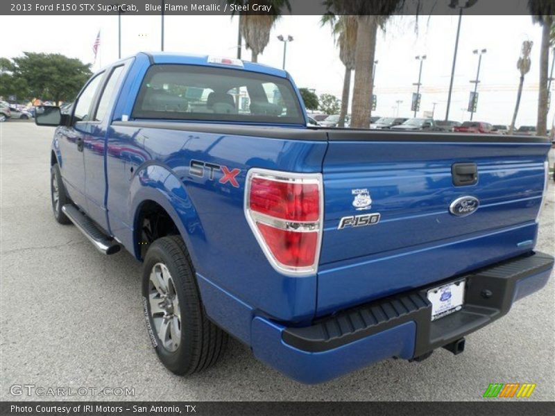 Blue Flame Metallic / Steel Gray 2013 Ford F150 STX SuperCab