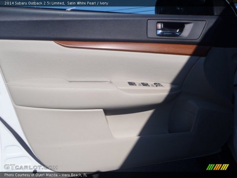 Satin White Pearl / Ivory 2014 Subaru Outback 2.5i Limited