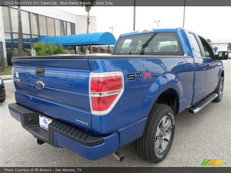 Blue Flame Metallic / Steel Gray 2013 Ford F150 STX SuperCab