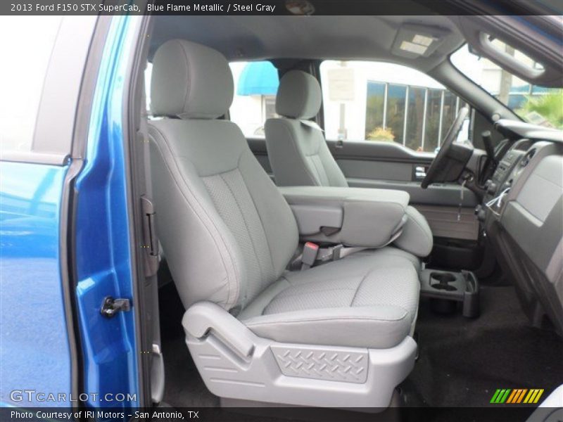 Blue Flame Metallic / Steel Gray 2013 Ford F150 STX SuperCab