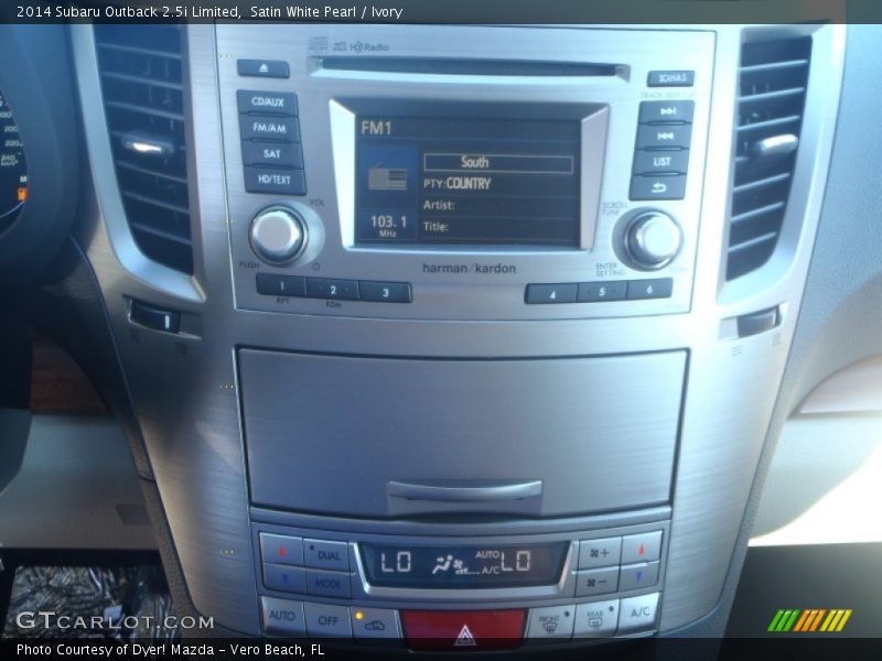Satin White Pearl / Ivory 2014 Subaru Outback 2.5i Limited