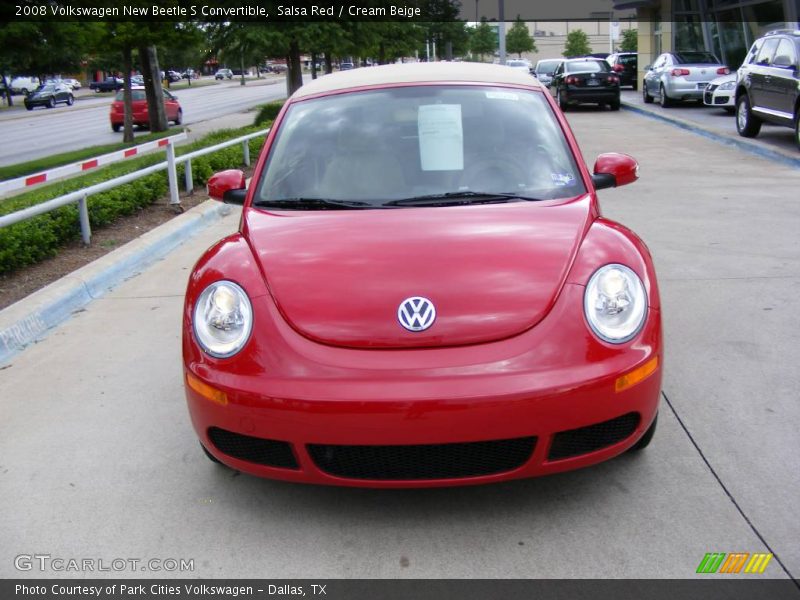 Salsa Red / Cream Beige 2008 Volkswagen New Beetle S Convertible