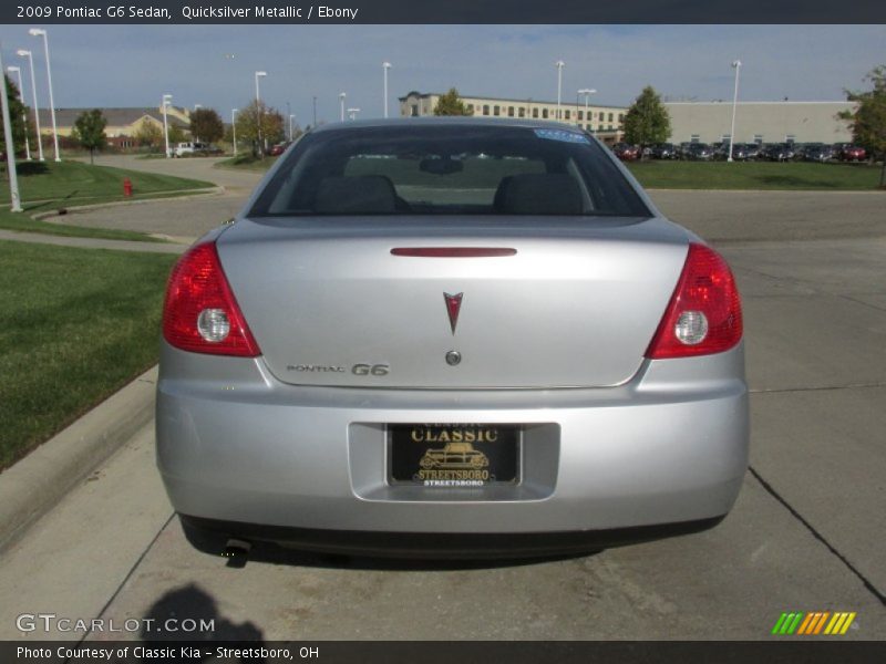 Quicksilver Metallic / Ebony 2009 Pontiac G6 Sedan