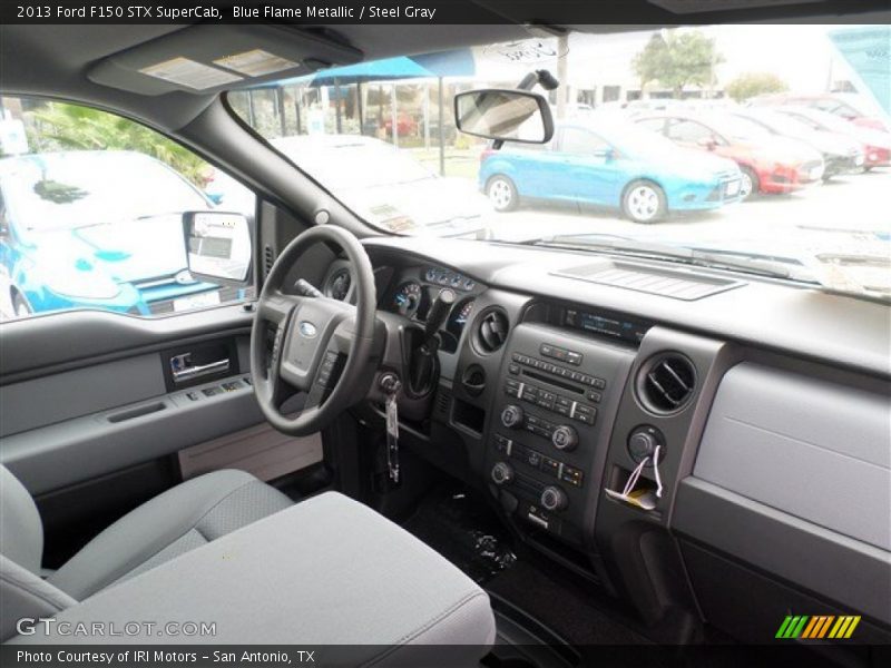 Blue Flame Metallic / Steel Gray 2013 Ford F150 STX SuperCab