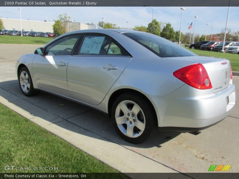 Quicksilver Metallic / Ebony 2009 Pontiac G6 Sedan