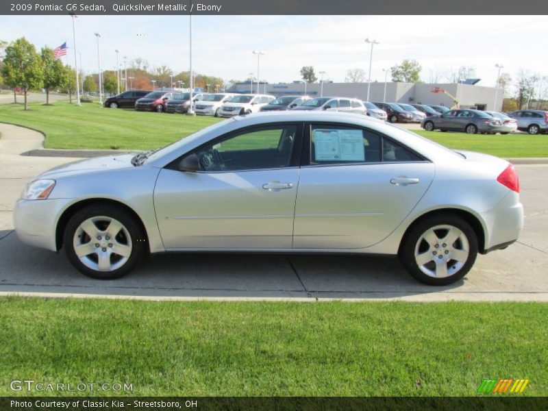 Quicksilver Metallic / Ebony 2009 Pontiac G6 Sedan