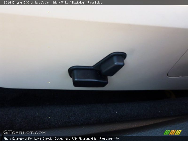 Bright White / Black/Light Frost Beige 2014 Chrysler 200 Limited Sedan