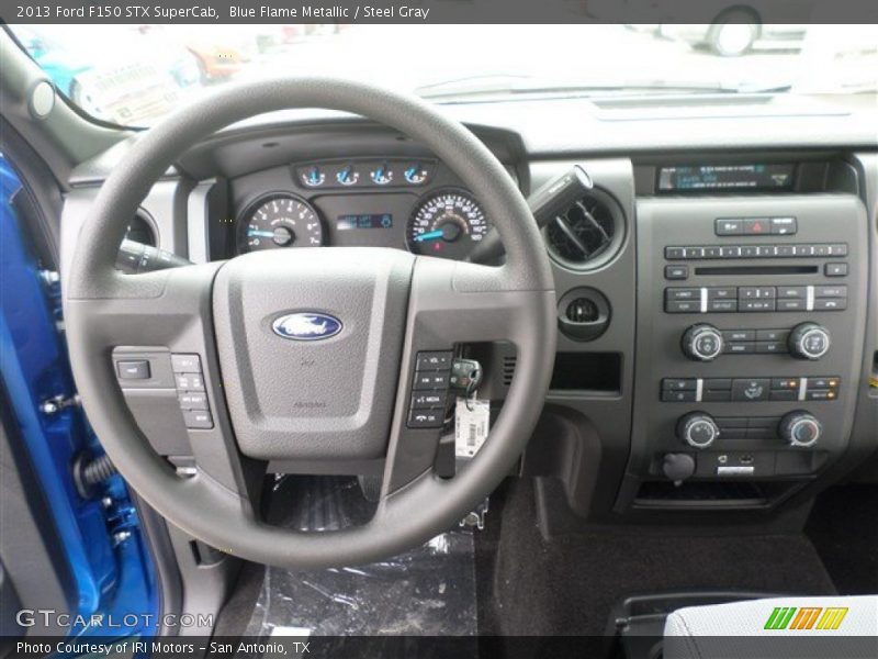 Blue Flame Metallic / Steel Gray 2013 Ford F150 STX SuperCab
