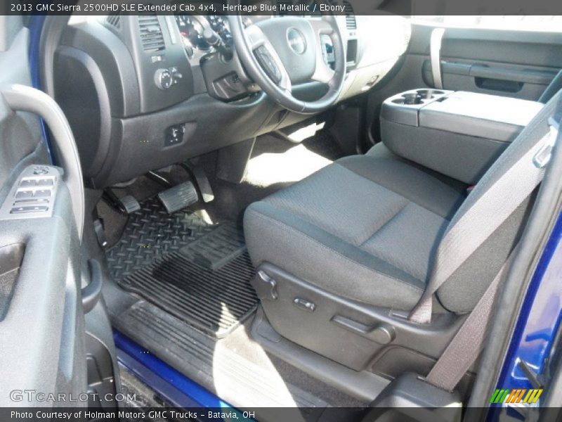 Heritage Blue Metallic / Ebony 2013 GMC Sierra 2500HD SLE Extended Cab 4x4