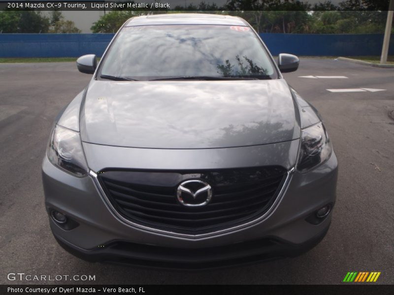 Liquid Silver Metallic / Black 2014 Mazda CX-9 Touring