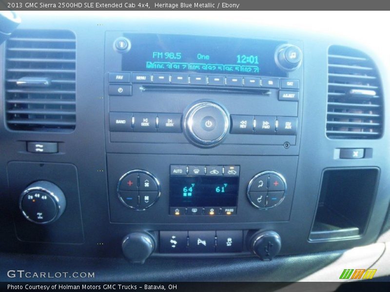 Heritage Blue Metallic / Ebony 2013 GMC Sierra 2500HD SLE Extended Cab 4x4