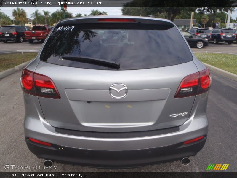 Liquid Silver Metallic / Black 2014 Mazda CX-9 Touring