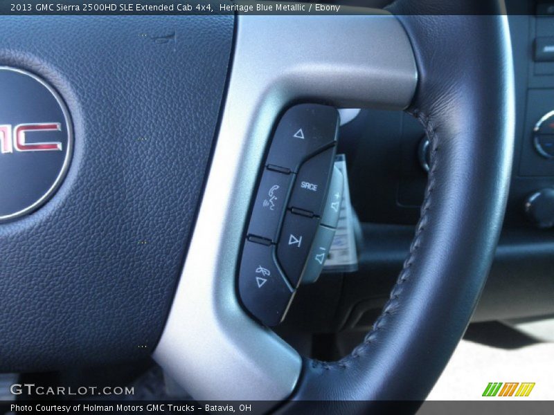 Heritage Blue Metallic / Ebony 2013 GMC Sierra 2500HD SLE Extended Cab 4x4