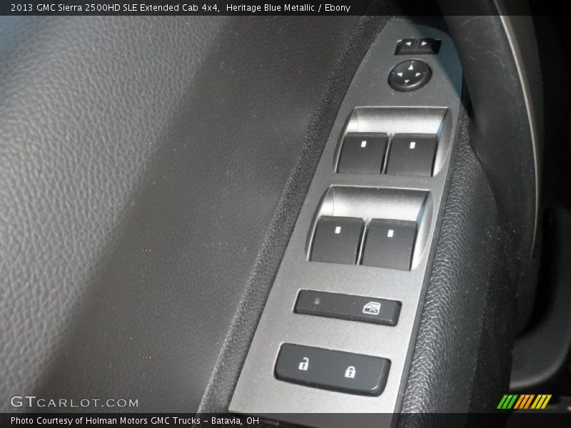 Heritage Blue Metallic / Ebony 2013 GMC Sierra 2500HD SLE Extended Cab 4x4