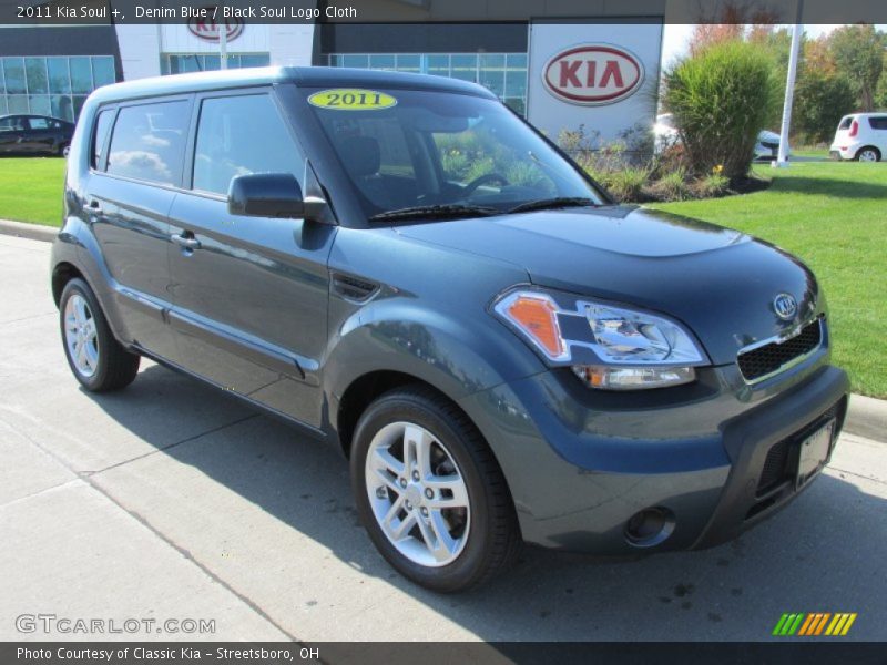 Denim Blue / Black Soul Logo Cloth 2011 Kia Soul +