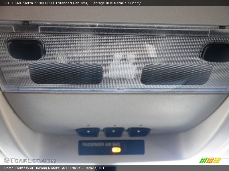 Heritage Blue Metallic / Ebony 2013 GMC Sierra 2500HD SLE Extended Cab 4x4