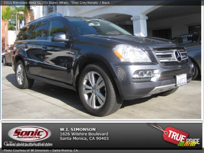 Steel Grey Metallic / Black 2011 Mercedes-Benz GL 350 Blutec 4Matic