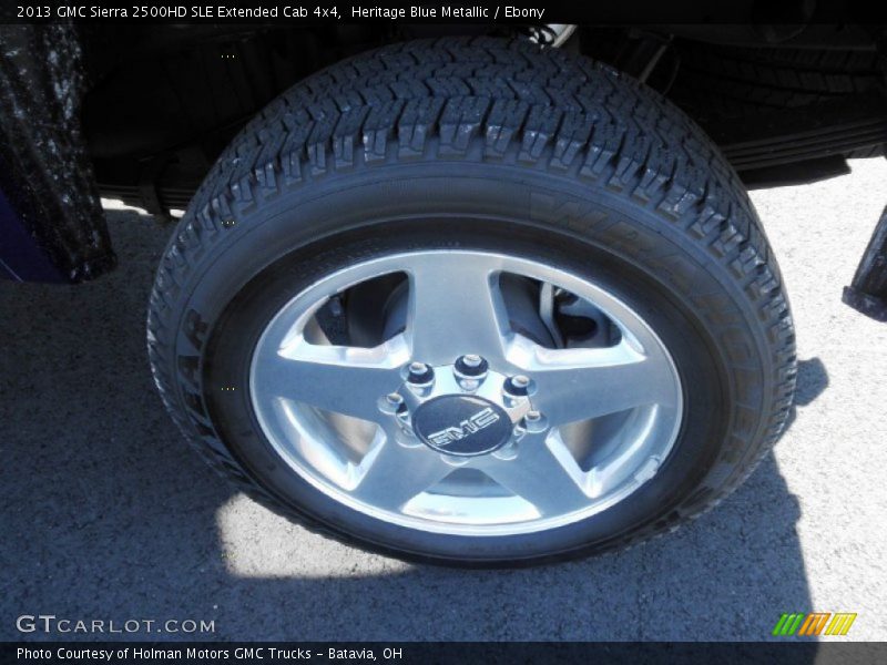 Heritage Blue Metallic / Ebony 2013 GMC Sierra 2500HD SLE Extended Cab 4x4