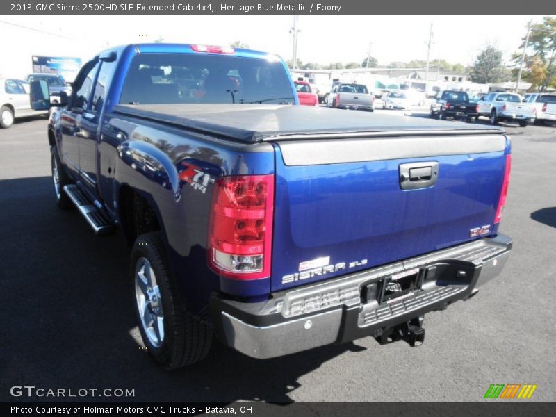 Heritage Blue Metallic / Ebony 2013 GMC Sierra 2500HD SLE Extended Cab 4x4