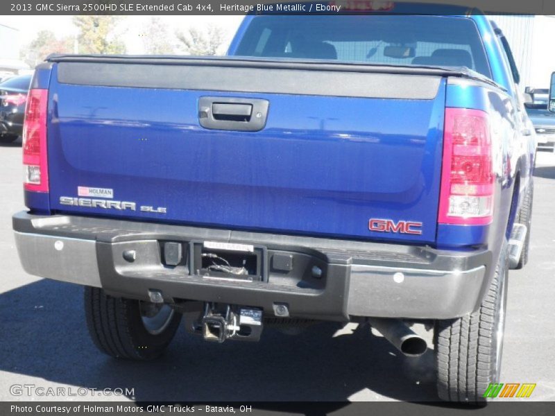 Heritage Blue Metallic / Ebony 2013 GMC Sierra 2500HD SLE Extended Cab 4x4