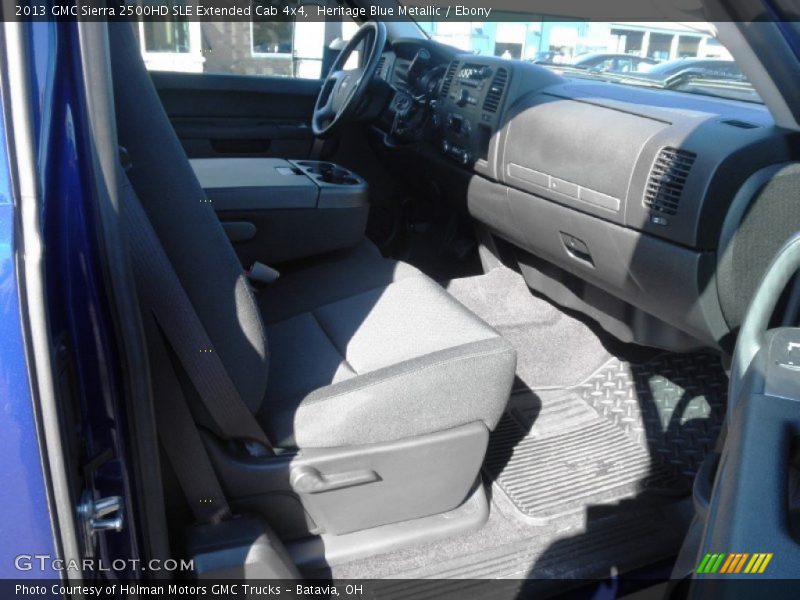 Heritage Blue Metallic / Ebony 2013 GMC Sierra 2500HD SLE Extended Cab 4x4