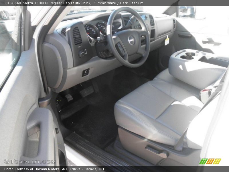 Summit White / Dark Titanium 2014 GMC Sierra 3500HD Regular Cab Utility Truck
