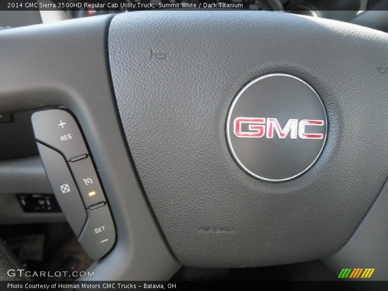 Summit White / Dark Titanium 2014 GMC Sierra 3500HD Regular Cab Utility Truck