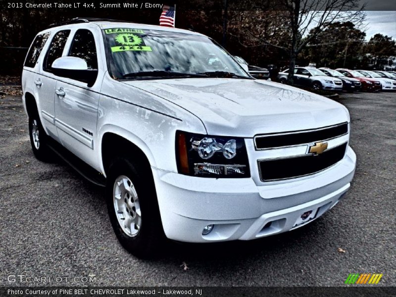 Summit White / Ebony 2013 Chevrolet Tahoe LT 4x4