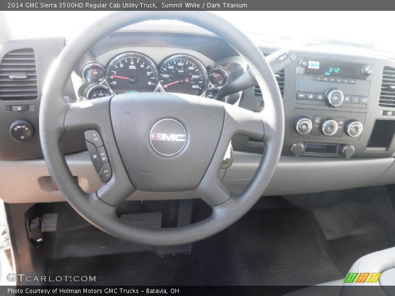 Summit White / Dark Titanium 2014 GMC Sierra 3500HD Regular Cab Utility Truck