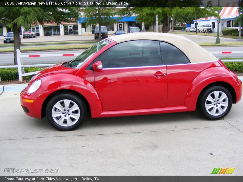 Salsa Red / Cream Beige 2008 Volkswagen New Beetle S Convertible