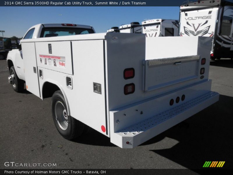 Summit White / Dark Titanium 2014 GMC Sierra 3500HD Regular Cab Utility Truck