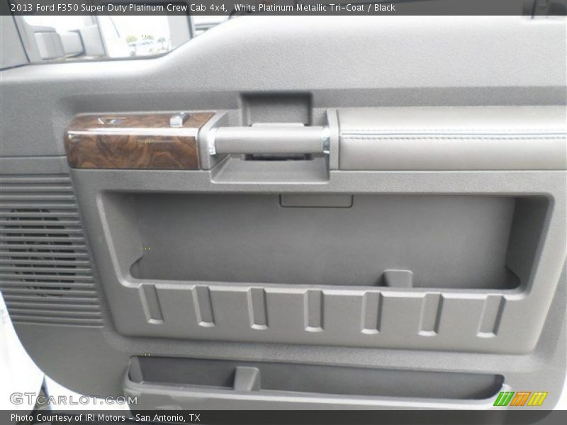 White Platinum Metallic Tri-Coat / Black 2013 Ford F350 Super Duty Platinum Crew Cab 4x4