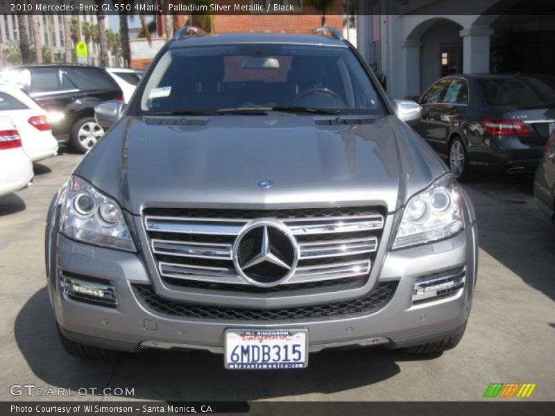 Palladium Silver Metallic / Black 2010 Mercedes-Benz GL 550 4Matic