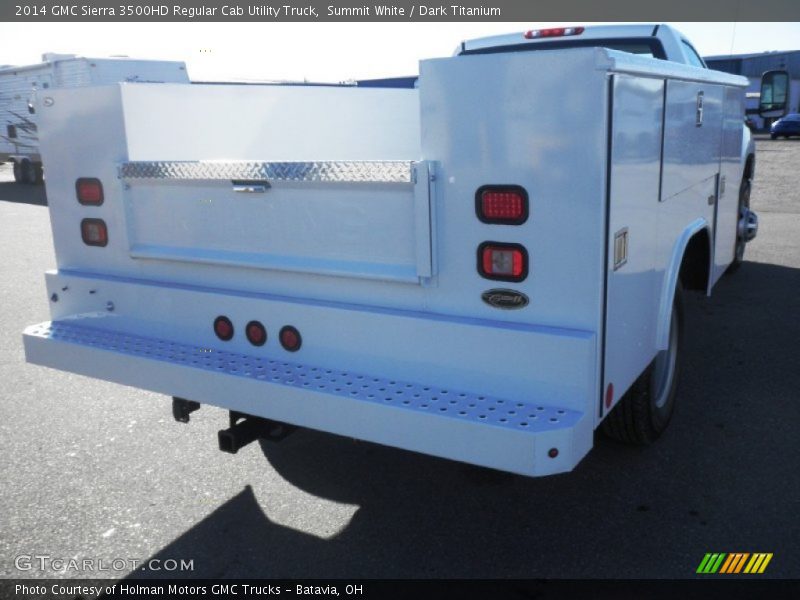Summit White / Dark Titanium 2014 GMC Sierra 3500HD Regular Cab Utility Truck