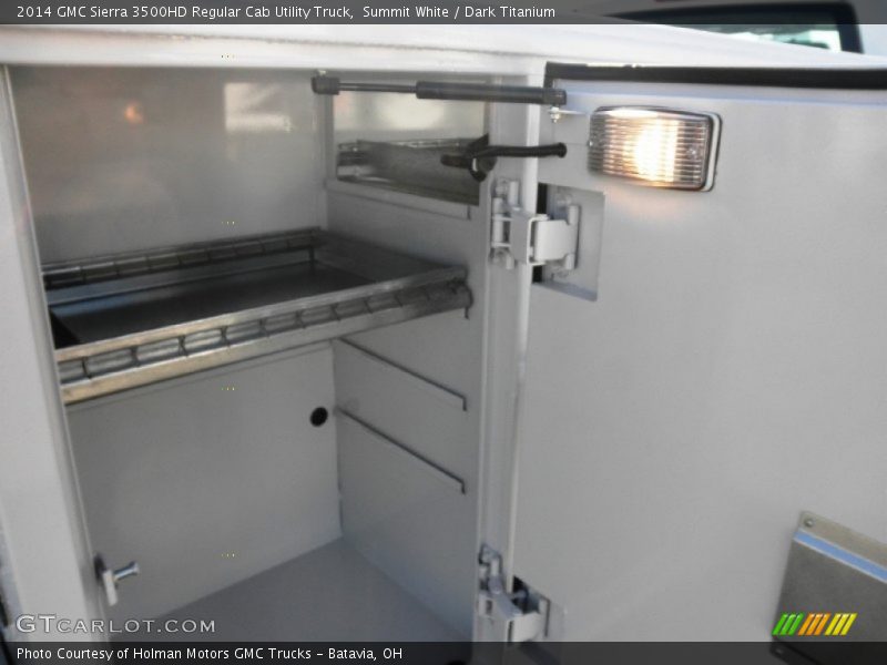 Summit White / Dark Titanium 2014 GMC Sierra 3500HD Regular Cab Utility Truck