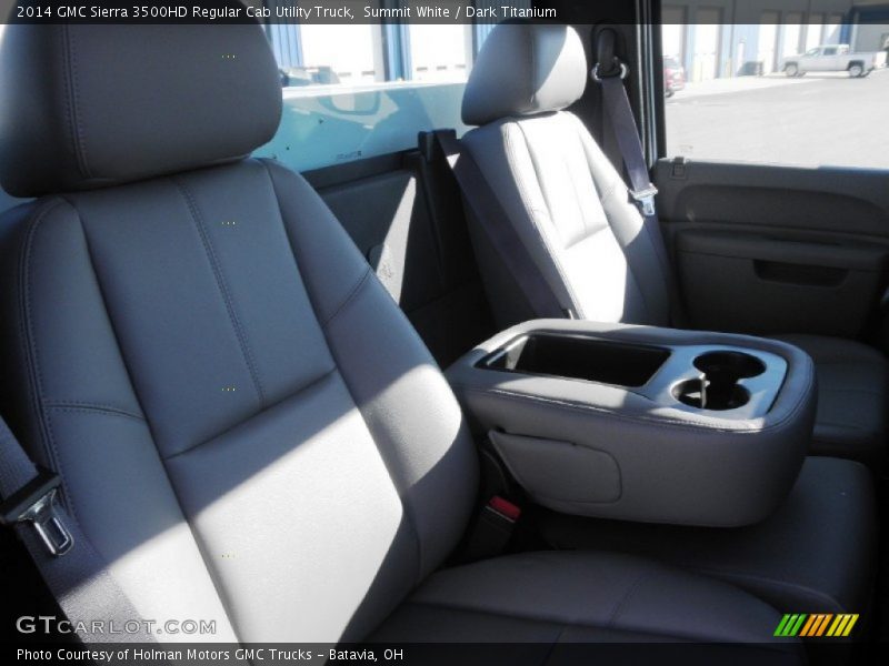 Summit White / Dark Titanium 2014 GMC Sierra 3500HD Regular Cab Utility Truck