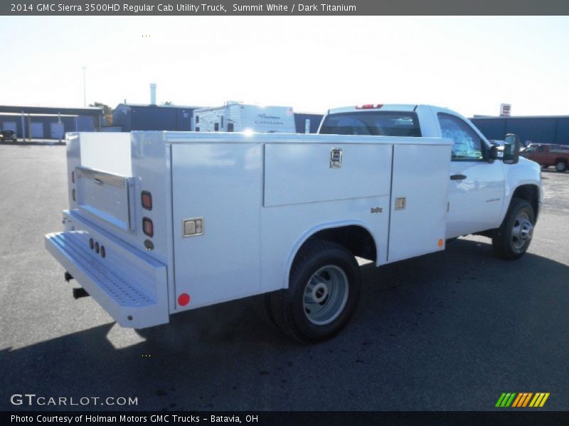 Summit White / Dark Titanium 2014 GMC Sierra 3500HD Regular Cab Utility Truck