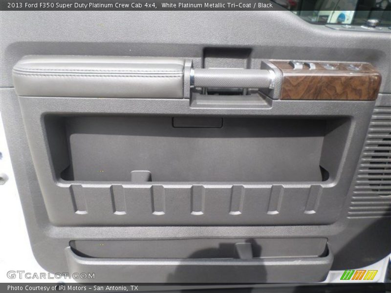 White Platinum Metallic Tri-Coat / Black 2013 Ford F350 Super Duty Platinum Crew Cab 4x4