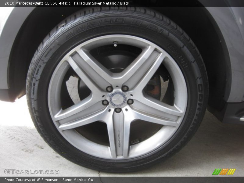 Palladium Silver Metallic / Black 2010 Mercedes-Benz GL 550 4Matic