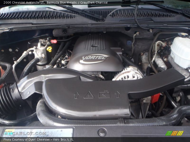 Bermuda Blue Metallic / Gray/Dark Charcoal 2006 Chevrolet Avalanche LT