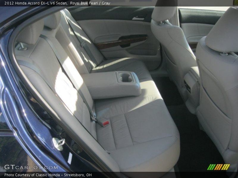 Royal Blue Pearl / Gray 2012 Honda Accord EX-L V6 Sedan