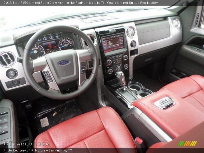  2013 F150 Limited SuperCrew 4x4 Limited Unique Red Leather Interior
