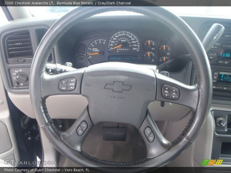 Bermuda Blue Metallic / Gray/Dark Charcoal 2006 Chevrolet Avalanche LT