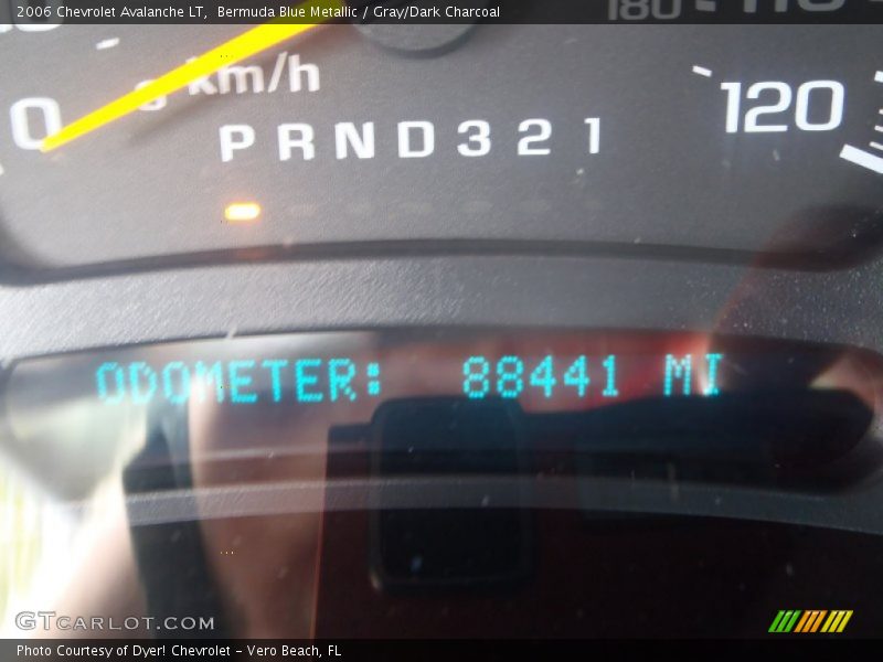 Bermuda Blue Metallic / Gray/Dark Charcoal 2006 Chevrolet Avalanche LT