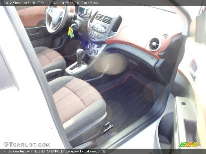 Summit White / Jet Black/Brick 2012 Chevrolet Sonic LT Sedan