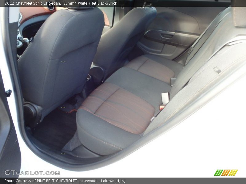 Summit White / Jet Black/Brick 2012 Chevrolet Sonic LT Sedan