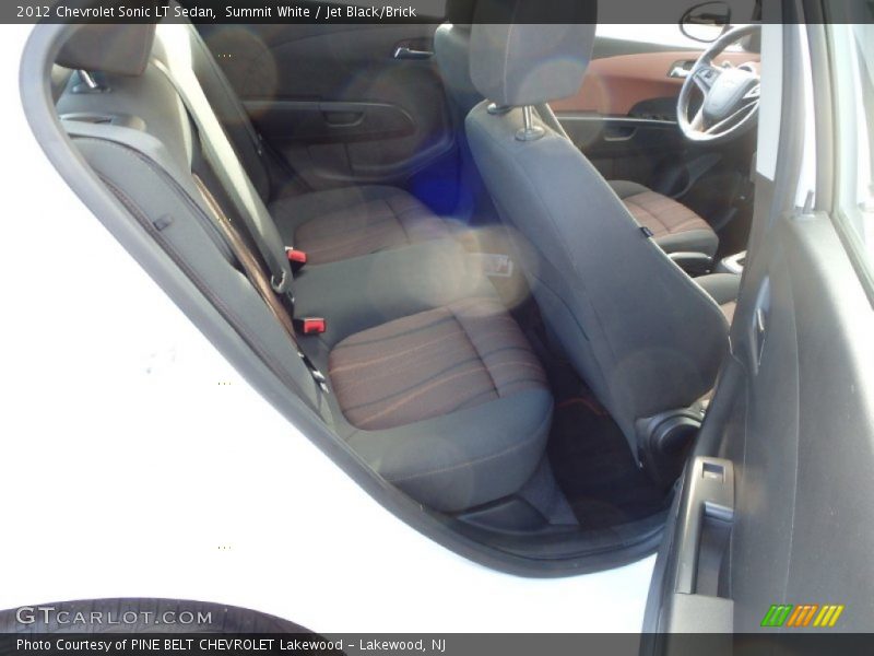 Summit White / Jet Black/Brick 2012 Chevrolet Sonic LT Sedan