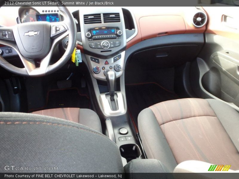 Summit White / Jet Black/Brick 2012 Chevrolet Sonic LT Sedan