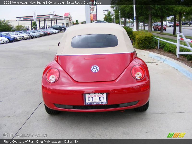 Salsa Red / Cream Beige 2008 Volkswagen New Beetle S Convertible