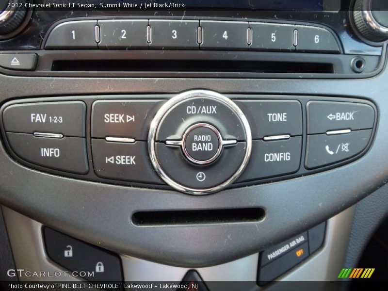 Summit White / Jet Black/Brick 2012 Chevrolet Sonic LT Sedan